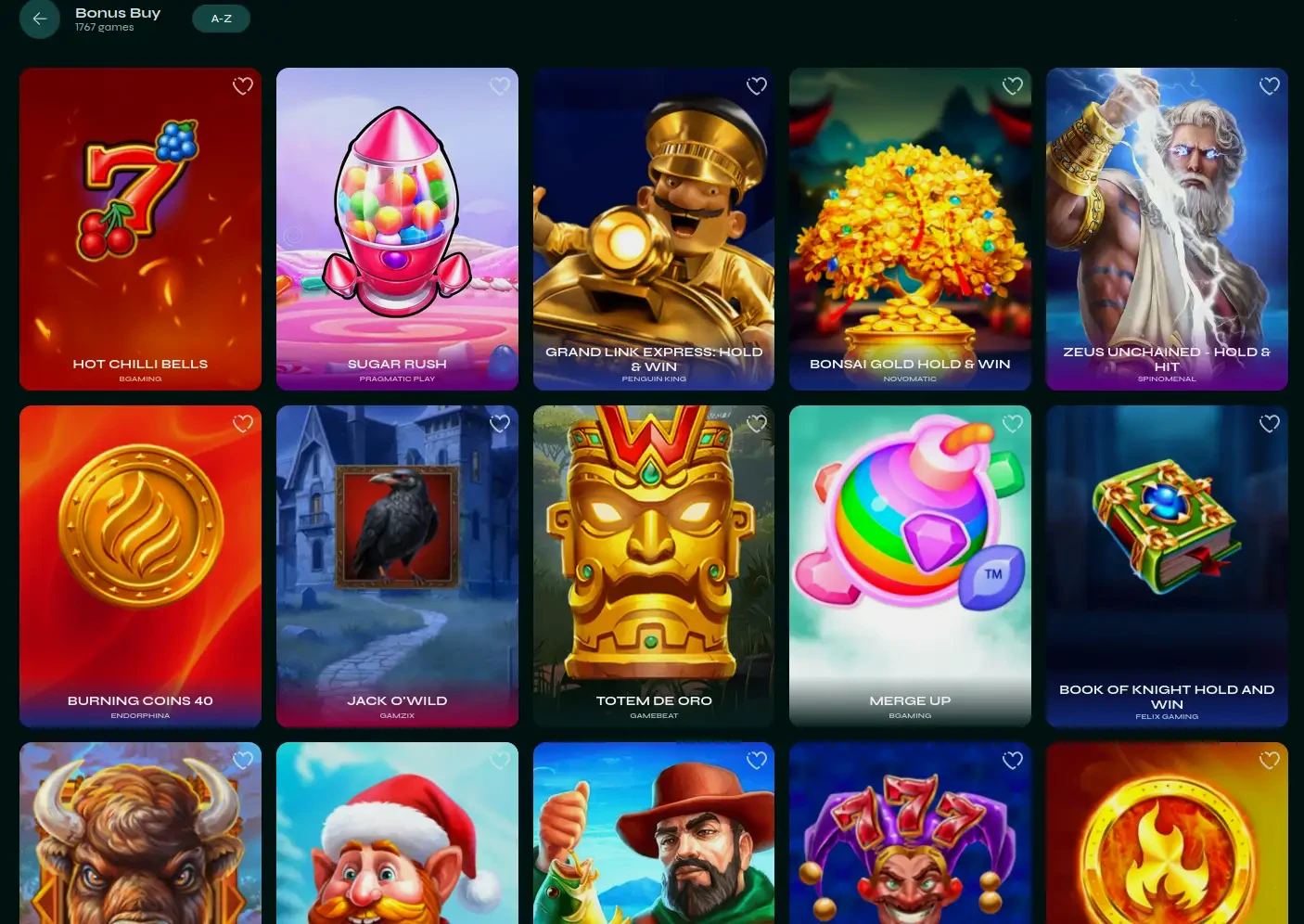 30bet Online Casino Spielübersicht
